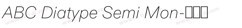 ABC Diatype Semi Mon字体转换
